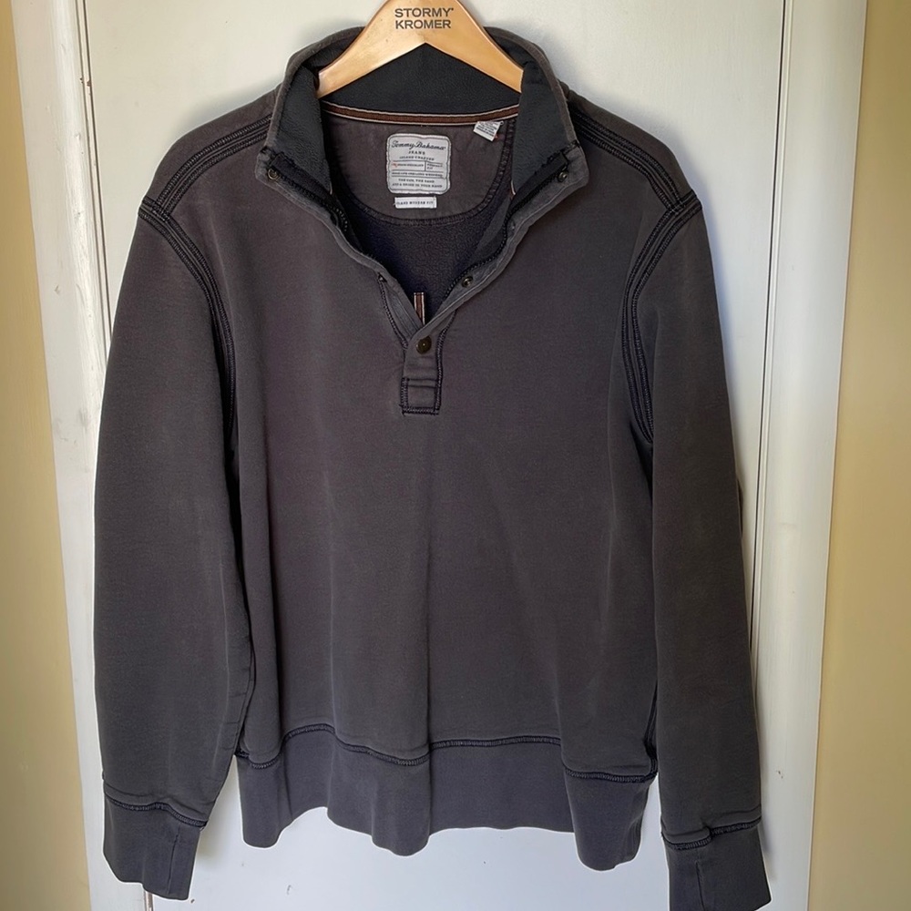 TOMMY BAHAMA 1/4 Zip/Snap Sweatshirt